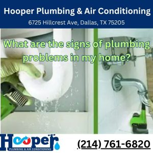 What are the signs of plumbing problems in my home?