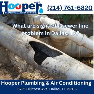 What are signs of a sewer line problem in Dallas, TX?