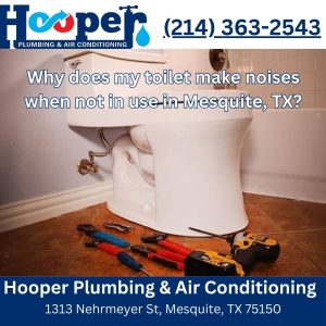 Why does my toilet make noises when not in use in Mesquite, TX?