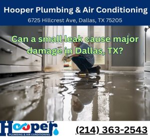 Can a small leak cause major damage in Dallas, TX?