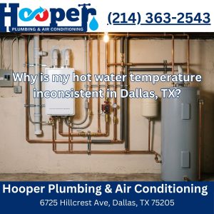 Why is my hot water temperature inconsistent in Dallas, TX?
